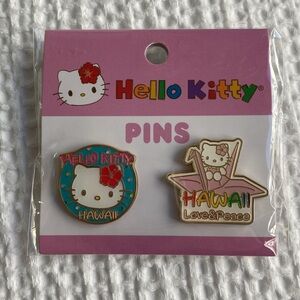 Hello Kitty Enamel Pin Set from Hawaii 🌈
